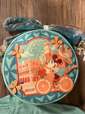 Disney Parks Epcot Italy Viva Topolino Loungefly Purse Crossbody